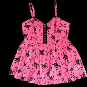 Dolls Kill The Grave Girls Plus Kitty Mini Dress